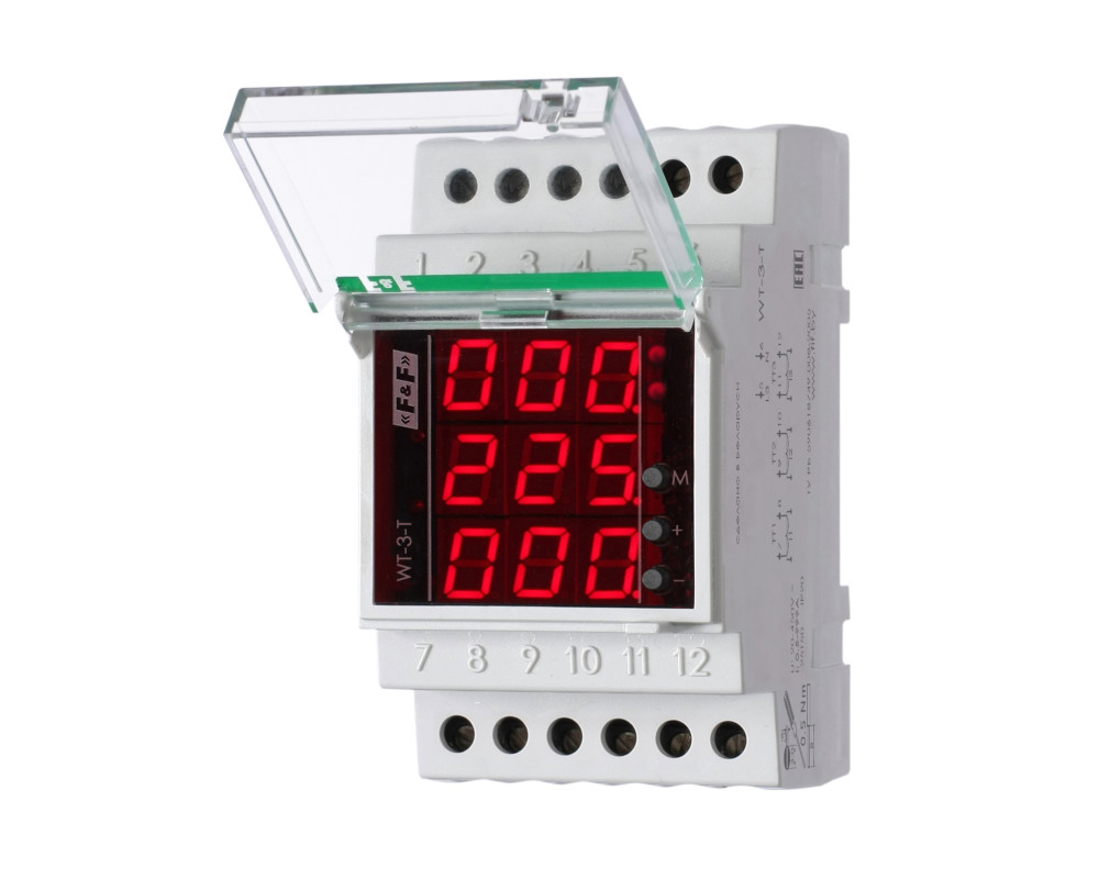 Указатель тока WT-3 в трехфазной сети питания.