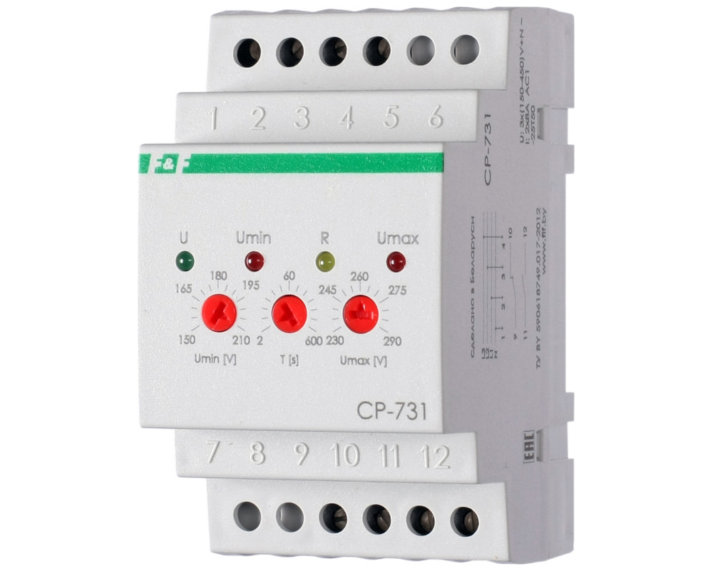 Реле контроля напряжения CP-731 трехфазное
