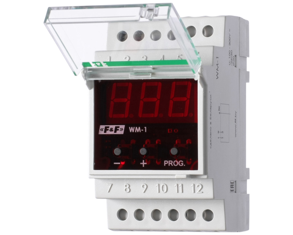 Указатель мощности WM-1 в однофазной сети питания Указатель мощности WM-1 в однофазной сети питания