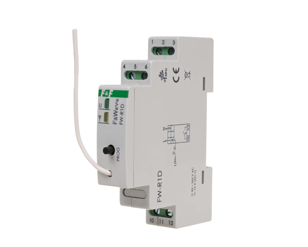Одноканальное бистабильное реле c локальным и удаленным управлением F&Wave FW-R1D
