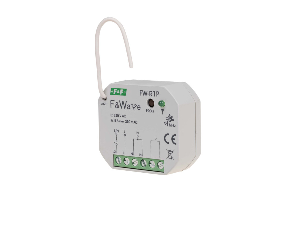Одноканальное бистабильное реле c локальным и удаленным управлением F&Wave FW-R1P