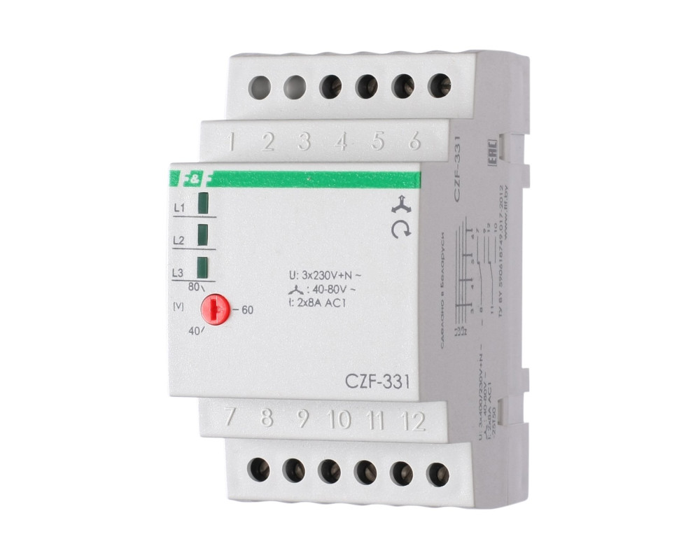 Реле контроля наличия фаз CZF-331