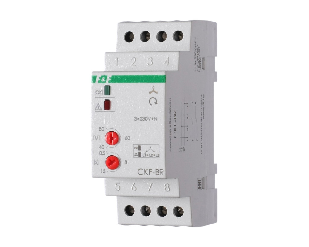 Реле контроля наличия и чередования фаз CKF-BR