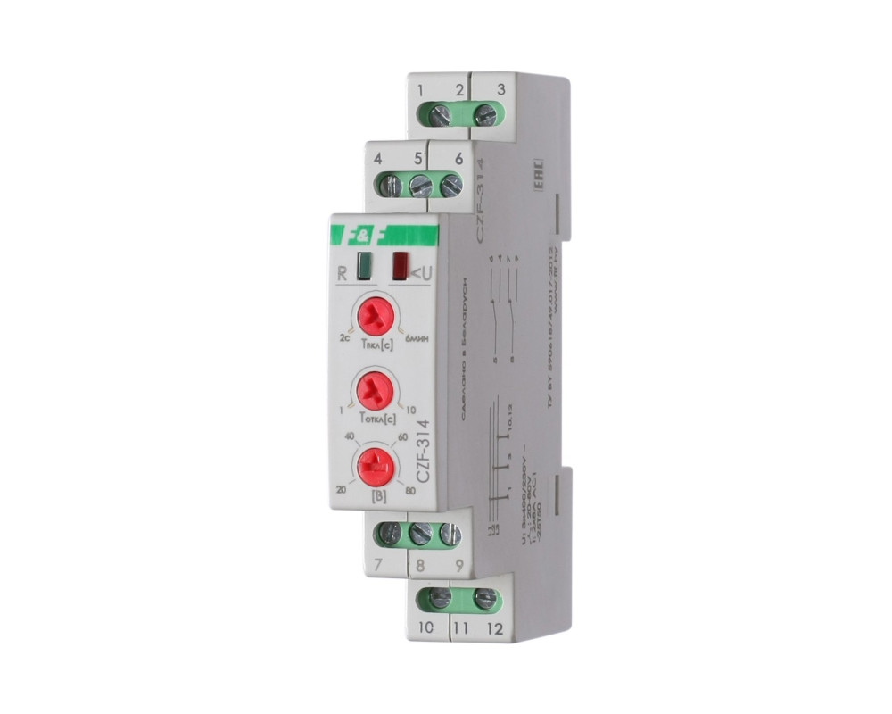 Реле контроля фаз для сетей с изолированной нейтралью CZF-314