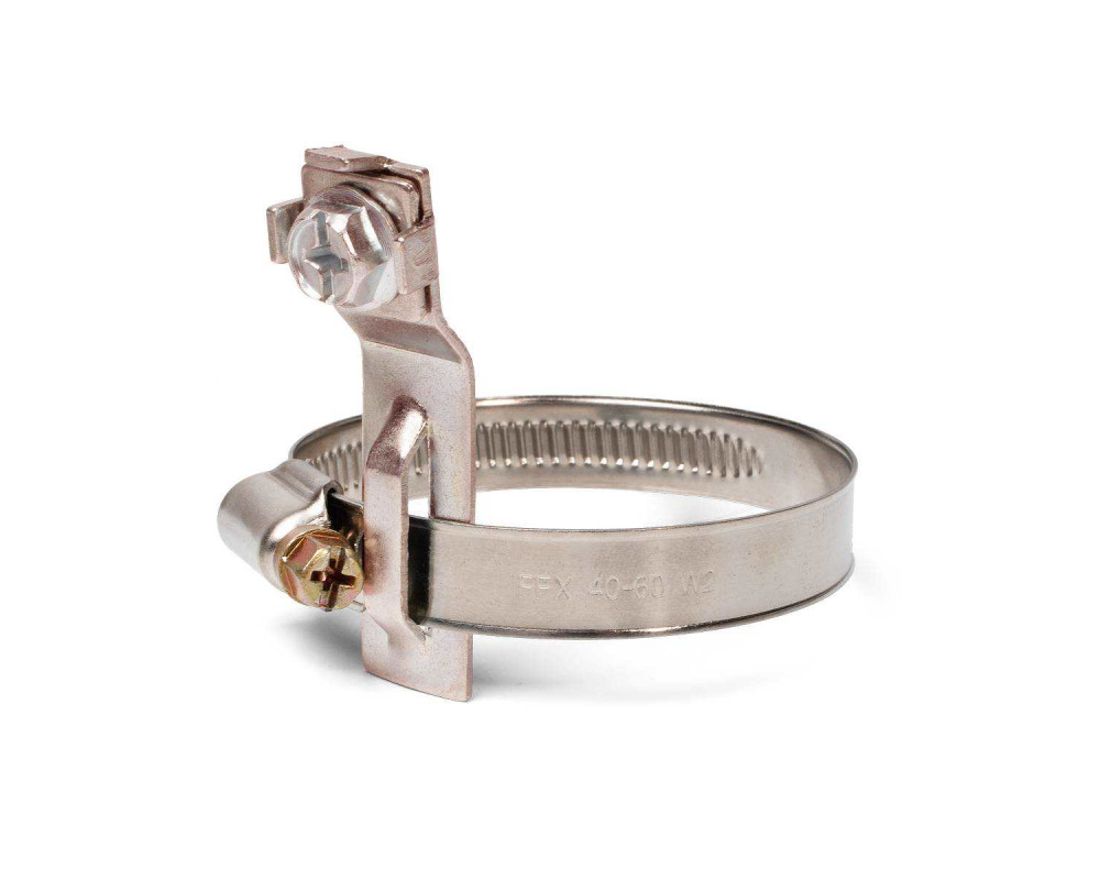 Хомут заземления УХЗ (INOX) (110-130)/W2 (Fortisflex) Хомут заземления УХЗ (INOX) (110-130)/W2 (Fortisflex)