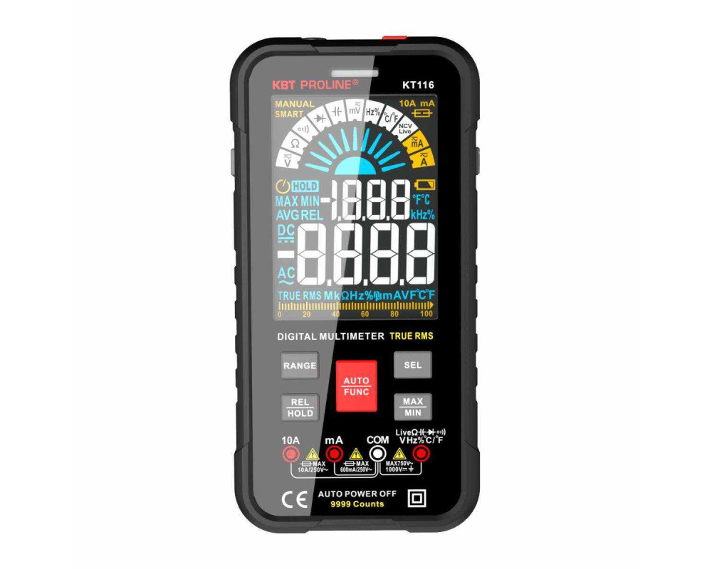 Мультиметр цифровой SMART KT 116 "PROLINE" (КВТ) Мультиметр цифровой SMART KT 116 "PROLINE" (КВТ)