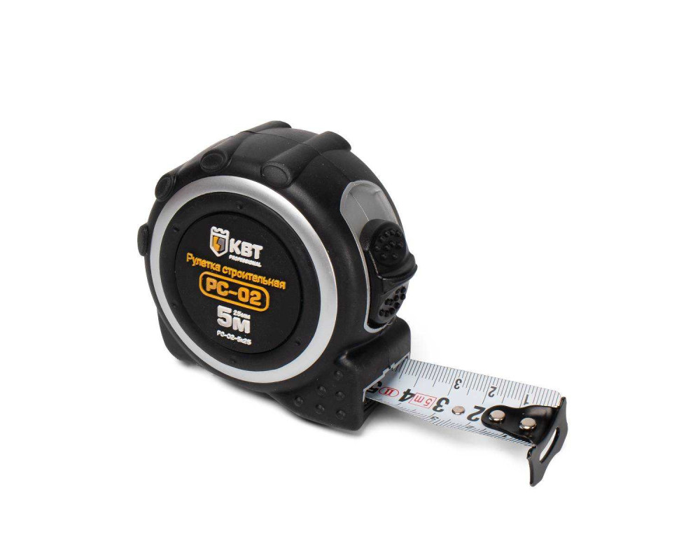 Рулетка строительная РС-02-5х25 (КВТ) Рулетка строительная РС-02-5х25 (КВТ)