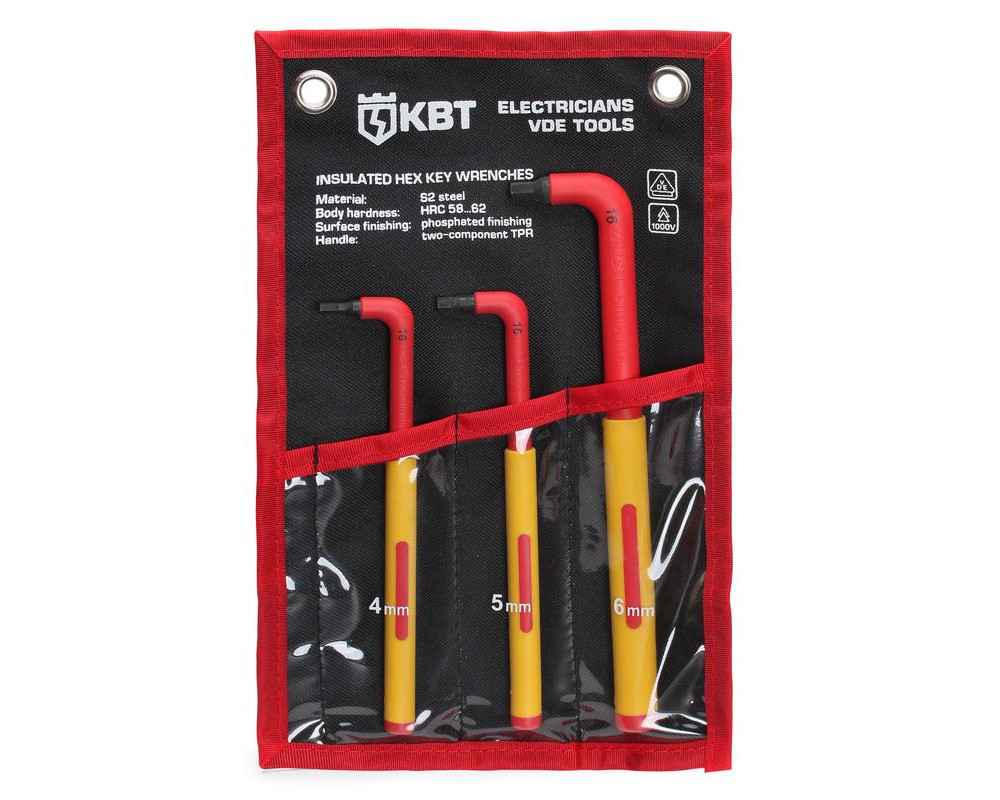 Набор диэлектр. имбусовых шестигранных ключей "Профи" НИИ-17 (КВТ) Набор диэлектр. имбусовых шестигранных ключей "Профи" НИИ-17 (КВТ)