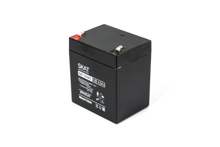 SKAT SB 12045 АКБ свинцово-кислотная тип AGM 12V 4,5Ач Iзар.1,35А, ножевые клеммы SKAT SB 12045 АКБ свинцово-кислотная тип AGM 12V 4,5Ач Iзар.1,35А, ножевые клеммы