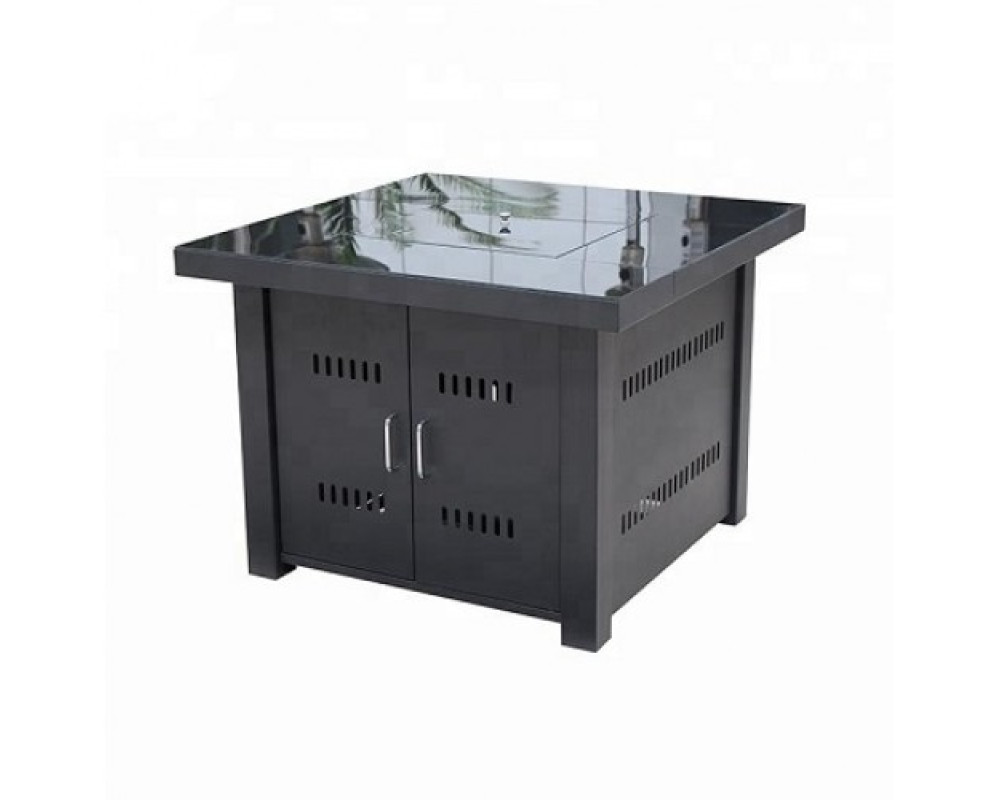 Уличный газовый стол-камин МЛ6-Стекло