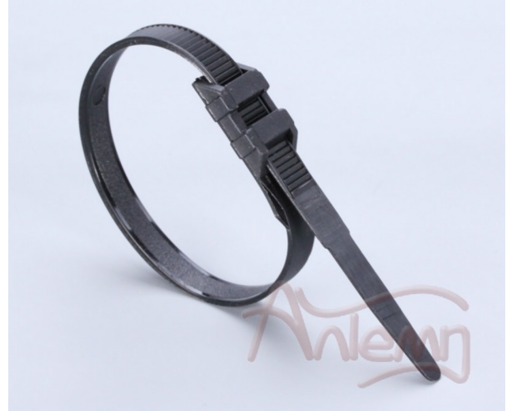 Кабельные стяжки всепогодные усиленные с двойным замком КСУ 9*180 (ч) FORTISFLEX Кабельные стяжки всепогодные усиленные с двойным замком КСУ 9*180 (ч) FORTISFLEX