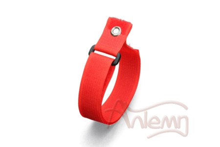 Кабельные стяжки Велькро со смещенным монтажным отверстием под винт КСВ-СО 25*450 (кр)