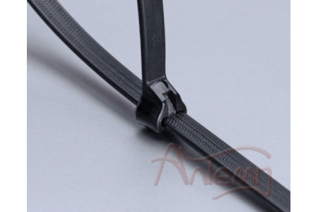 Стяжки нейлоновые КСЗ 10х600 (ч) (100шт.) (Fortisflex)