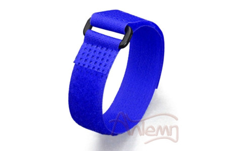 Стяжка-велькро КСВ-П 25х300 (син) с замком-пряжкой (Fortisflex) (В упаковке 10 шт)