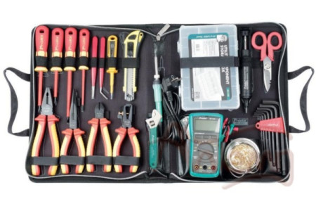 Набор инструментов для работы с высоким напряжением (до 1000В) Pro'sKit PK-2807B