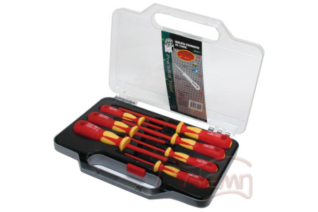 Набор отверток для работы с высоким напряжением (до 1000В) Pro'skit SD-8011