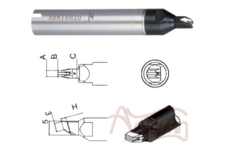 Жало 911G-30N10H20 SOLDERING ROBOT TIP