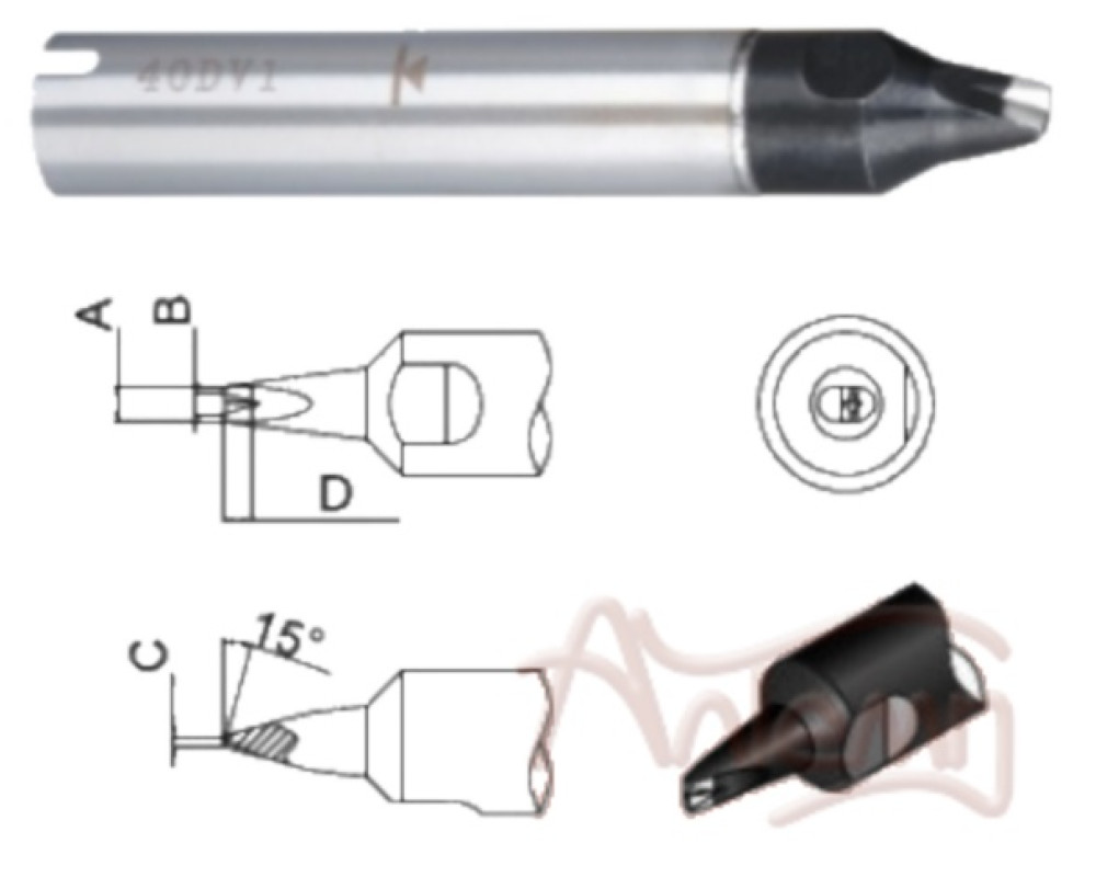 Жало 911G-16DV1 SOLDERING ROBOT TIP