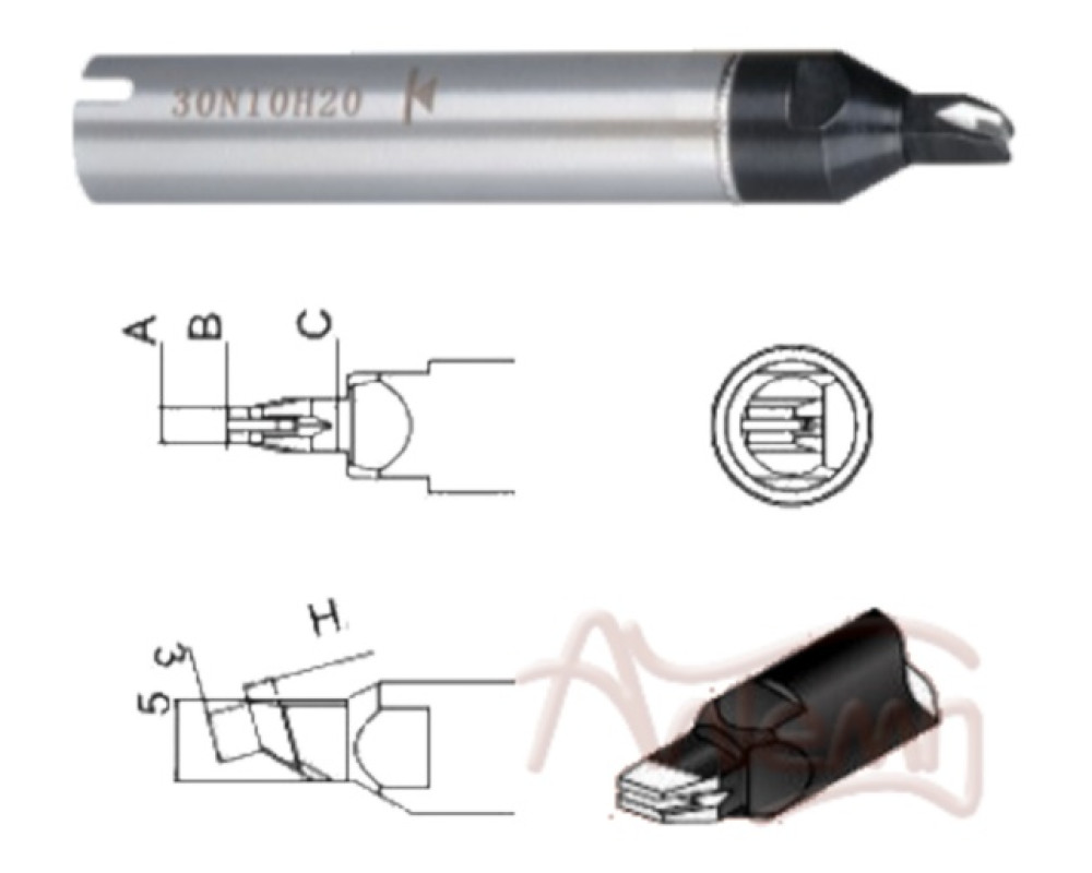 Жало 911G-22N08H18 SOLDERING ROBOT TIP