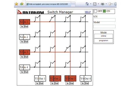 АЕЕ-2085 4-х канальный USB матричный коммутатор силовых линий АЕЕ-2085 4-х канальный USB матричный коммутатор силовых линий