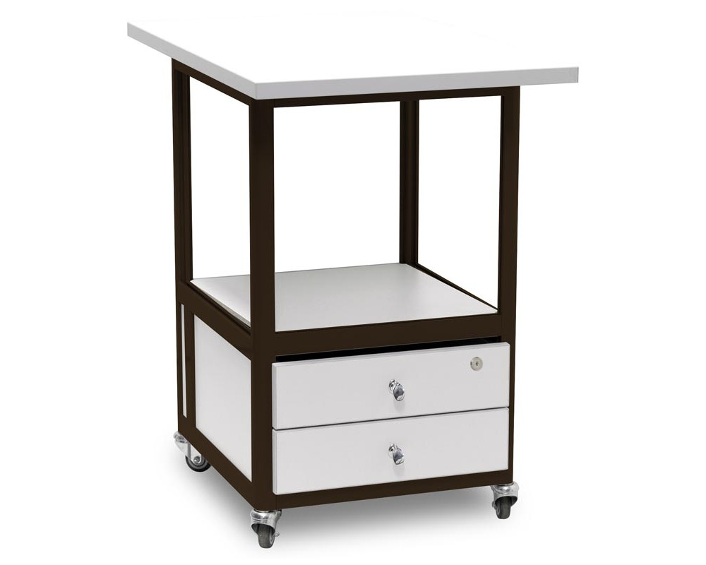 Стол подкатной с 2-мя ящиками с лицевыми панелями и замком АРМ-5073 Стол подкатной с 2-мя ящиками с лицевыми панелями и замком АРМ-5073