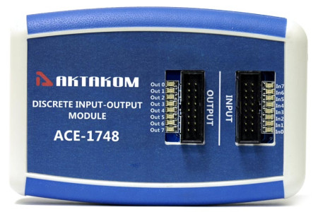 АСЕ-1748 USB/LAN модуль дискретного ввода-вывода 8-канальный АСЕ-1748 USB/LAN модуль дискретного ввода-вывода 8-канальный