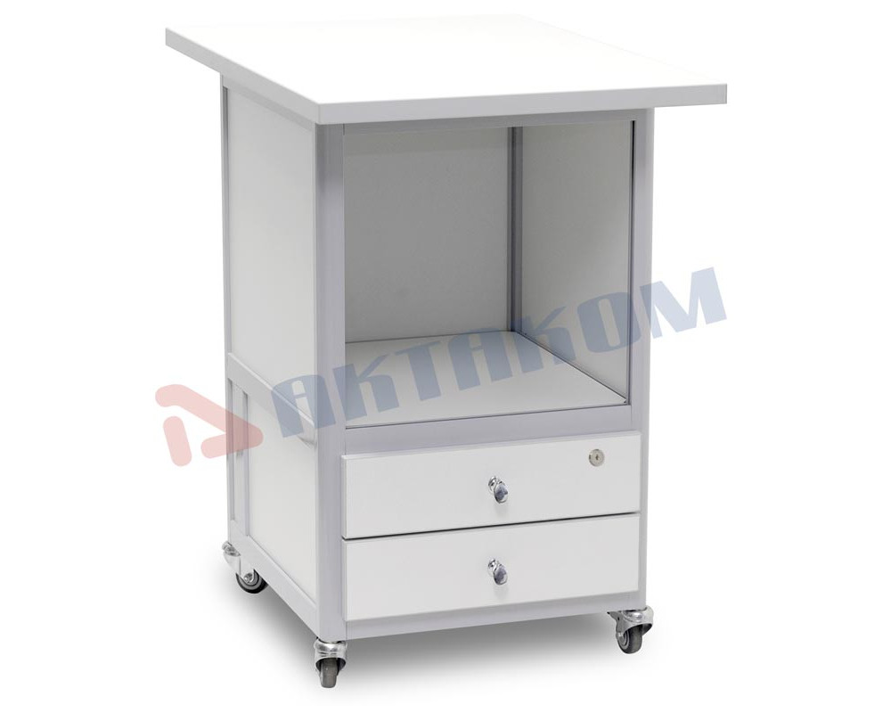 Стол подкатной с 2-мя ящиками с лицевыми панелями и замком АРМ-5075 Стол подкатной с 2-мя ящиками с лицевыми панелями и замком АРМ-5075