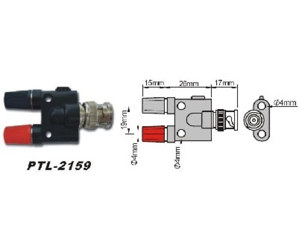 АКТАКОМ PTL-2159 Переходник BNC-гнездо АКТАКОМ PTL-2159 Переходник BNC-гнездо